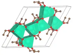 Elementarzelle von Caesiumacetat.