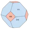 2. kuboktaedrischer Habitus[11]
