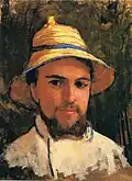 Gustave Caillebotte: Selbstbildnis mit Strohhut, 1873