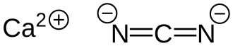 Strukturformel von Calciumcyanamid