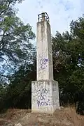 Trigonometrischer Punkt in der Mitte der Anlage