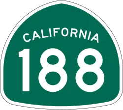 Straßenschild der California State Route 188