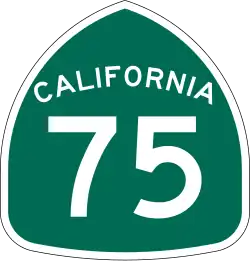Straßenschild der California State Route 75