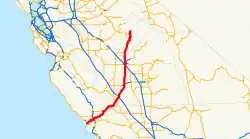 Karte der California State Route 41