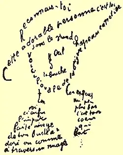 Gedicht aus den Poèmes à Lou von Apollinaire
