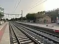 Dreischienengleis beim Haltepunkt Camallera