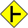 Straßenkreuzung rechts