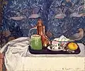 Nature morte, la cafetière