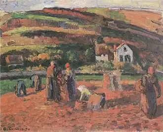 La Récolte des pommes de terre, Pontoise