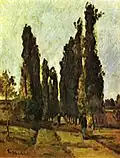 Une allée bordée d’arbres