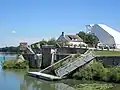 Mündung des Rhein-Rhône-Kanals in die Saône