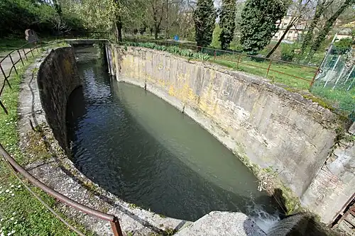 Historische Schleuse am Canale Navile (IT)