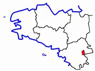 Lage des Kantons Ligné