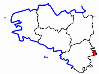 Lage des Kantons Varades