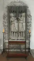 Grabplatte der Grafen Gottfried und Otto von Cappenberg im Chor (um 1320)