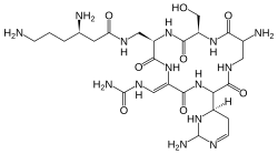 Struktur von Capreomycin IA
