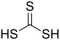 Strukturformel der Trithiokohlensäure