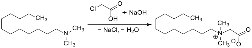 Synthese von Laurylbetain durch Carboxymethylierung von DDA