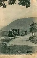 Gemischter Zug auf der Strecke von Lure nach Haut-du-Them, gezogen von Lokomotive Nr. 6