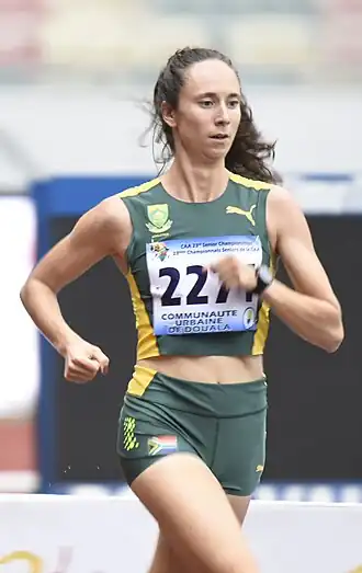 Carina Viljoen bei den Leichtathletik-Afrikameisterschaften 2024