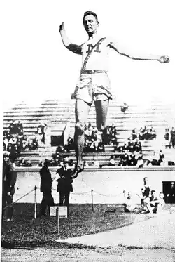 Carl Johnson (USA), Gewinner der Silbermedaille (Aufnahme von&nbsp;1919)