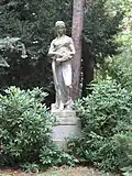 Seffners von ihm selbst geschaffenes Grabdenkmal auf dem Leipziger Südfriedhof