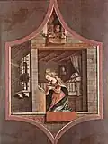 Carlo Crivelli, Verkündigung, 1482. Tempera auf Pappelholz. Städelsches Kunstinstitut, Frankfurt am Main, Inv. 841A