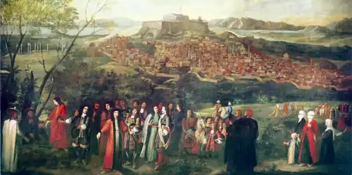 Jacques Carrey, Blick auf Athen im Jahr 1674.