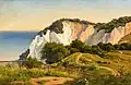 Sommerdag vid Møns Klint (1857), Carsten Henrichsen (1824–1897)