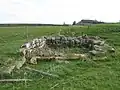Abschnitt 46: Reste des NW-Eckturms im Kastell Magnis