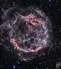 Cassiopeia A, Alter ca. 350 Jahre, ca. 10 Lichtjahre Ausdehnung