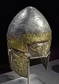 Vergoldeter Silberhelm …