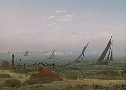 Caspar David Friedrich: Frau am Meer vor 1818