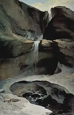 Caspar Wolf: Der Geltenbachfall im Winter