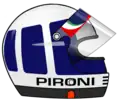 Pironis Helm in der Formel 1