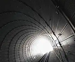 Lärmschutz beim Tunnelausgang