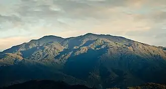 Cerro de la Muerte von der Stadt San Isidro aus