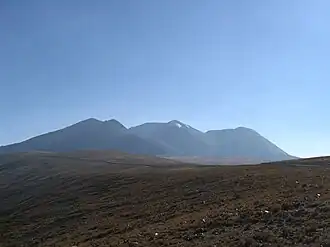 Blick auf den Chacaltaya von Südwesten (Sept. 2005)