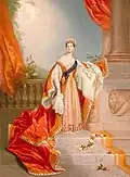 Krönungsbild der Königin Victoria, Pastellzeichnung, 1837