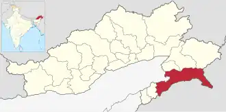 Lagekarte des Distrikts