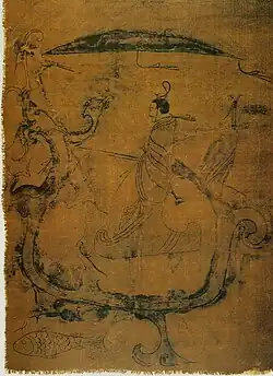 Malerei auf Seide (Zhou, 6.&nbsp;Jahrhundert v.&nbsp;Chr.)