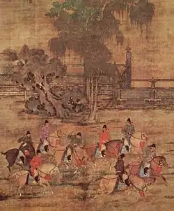 Die Acht Reiter im Frühling, Chao Yen (10.&nbsp;Jahrhundert)
