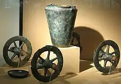 Gallischer Prunkwagen in Bronze