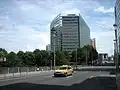 Das renovierte Charlemagne von der Rue de la Loi aus gesehen