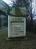 Gedenkstein zur Eröffnung der Halle La Coupole am 5. April 1992