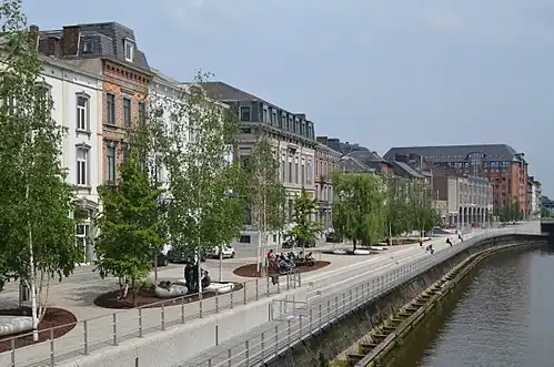 Pilgerroute in Charleroi.