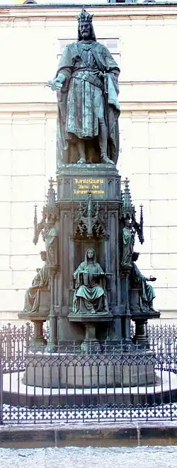 Denkmal Kaiser Karls des IV. zum Jubiläum der Universität Prag