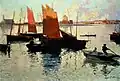 Rayons du soir, port de Camaret, 1892