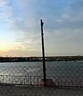Brückenpfeiler der ehemaligen Brücke über den Mystic River