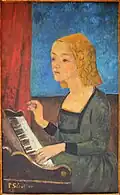 Paul Sérusier, Die Musik oder die Heilige Cäcilia am Cembalo, 1926.